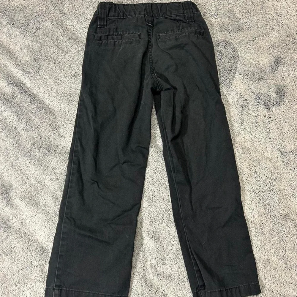 Old Navy Black Straight Leg Pants Kids Size 6 Slim